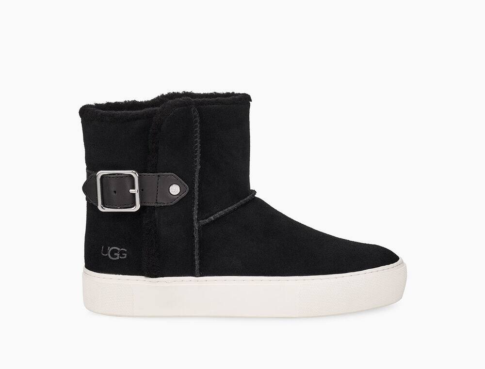 UGG Aika Suede Womens Sneakers Black - AU 738DL